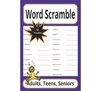 word Scramble: This book is easy to read print about everyday words with solutions/6x9 inches, 50 puzzles....Gifts for Vacations, Holidays, and free time.