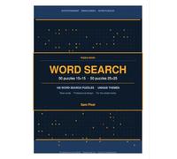 Word Search: 100 Challenges 15x15 and 25x25 with different topics