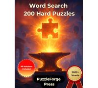 Word Search - 200 Hard Puzzles: Large Print for Adults and Seniors | 3000+ Words | 2 Puzzles Per Page | Solutions Included | Strong Brain Challenge ... Puzzle Challenge for Serious Puzzle Fans)