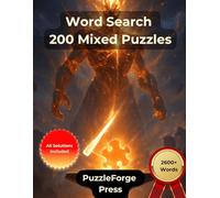 Word Search - 200 Mixed Puzzles: Large Print for Adults and Seniors | From Easy to Extreme | 2500+ Words | 2 Puzzles Per Page | Solutions Included | ... - Variety Puzzle Book from Easy to Extreme)