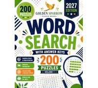 Word Search 200 Puzzles with Answer Keys: Volume 1 (2027 Edition): Large Print Word Search Challenge for Adults & Teens | Improve Focus, Boost Vocabulary, Reduce Stress & Keep Your Mind Sharp