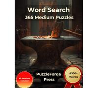 Word Search - 365 Medium Puzzles: Large Print for Adults and Seniors | 4300+ Words | 2 Puzzles Per Page | Solutions Included | Medium Search Puzzles ... Puzzles for Focus and Brain Exercise)