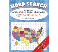 Word Search - 50 States of the United States of America - Official State Facts - Second Edition