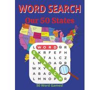 Word Search 50 States: Word Search 50 States | 8.5x11 | 71 pages | 50 Puzzles | Solutions Included