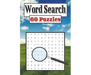 Word Search: 60 Puzzles That are easy to read | 6x9-Inches, 120 Pages, 12 Words per puzzle | Gift for Puzzle Enthusiasts, Mom and Dad, For Free times