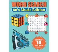 Word Search 80's Music Edition: Large Print Word Find Puzzles