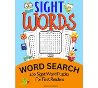 Word Search Activity Book for Kids Ages 4-8: 100 Sight Word Puzzles, with High-Frequency Words, Brain Game Activity for Early Readers
