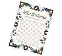 Word Search Activity Notebook Puzzle Book with Recycled Paper Materials Offering Green Fun Away from Digital Screens Word Search Book