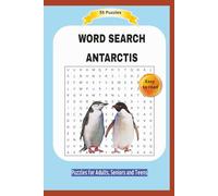 WORD SEARCH ANTARCTIS: Easy to read | All about the antarctic wildlife, animals, environment and more ... | 55 Puzzles | Puzzles for Adults, Seniors ... | Format 6x9 | 15.24 x 22.81 cm | 110 pages