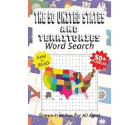 Word Search Book Featuring The 50 United States And Territories: Easy To Read Print, 50+ Puzzles, Screen-Free Fun For All Ages, 6 x 9 Inches, 111 Pages (Screen-Free Fun: Word Search Series)