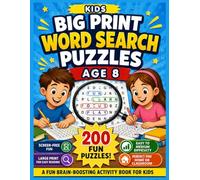 Word Search Book for 8 Year Olds 200 Word Search Puzzles for Kids Age 8, 4th grade, 5th grade- Large Print