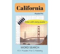 Word Search Book for Adults and Seniors: Cities in California, Puzzles for Relaxing and Stress Relief with Jokes, 50+ High Quality Professionally ... Carry (Cities in America, Word Search Books)