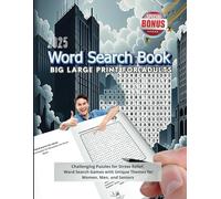Word Search Book for Adults: Big Large Print Challenging Puzzles for Stress Relief.: Word Search Games with Unique Themes for Women, Men, and Seniors