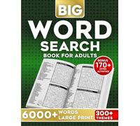 Word Search Book for Adults Large Print: 300+ Themed Puzzles with 6000+ Words - Fun Word Games for Adults, Seniors and Teens.
