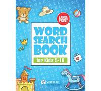 Word Search Book for Kids 5-10: Large Print Activity Book with Word Search Puzzles for Children and Beginners