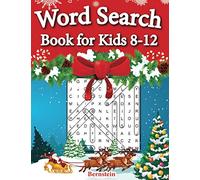 Word Search Book for Kids 8-12: 200 Fun Word Search Puzzles for Kids with Solutions - Large Print - Christmas Edition