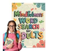 Word Search Books for Adults - Word Search Puzzle, Books for Adults, Create Peace and Positivity in Your Life | Big Print Word Finds Games for Adults, Seniors and Teenagers, One