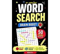 WORD SEARCH: BRAIN BOOST ACTIVITY BOOK WITH ANSWER KEY : 50 THEMED PUZZLES FOR TEEN & ADULTS