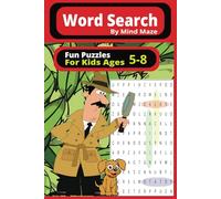 Word Search by Mind Maze: Fun Puzzles with Easy to Read Print for Kids Ages 5-8 | 6x9 inches | 110 pages | 50+ Puzzles...Activity Book Perfect for Young Learners