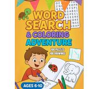 Word Search & Coloring Adventure for Kids Ages 6-10: Fun Word Puzzles and Cute Coloring Pages for Kids Ages 6-10 | Boost Vocabulary, Creativity, and Focus