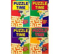 Word Search & Crossword Puzzle Book A5 - 140 Brain Training Puzzles (70 Crosswords + 70 Word Searches) Large Print Activity Book for Adults Seniors Travel Mind Games Random Design Sent