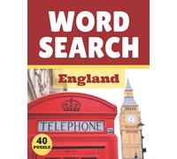 Word Search England: Themed Activity Puzzle Book|Large Print Challenging activity book Puzzles For Adults Men ,women And Seniors & Teens With Soulitions .