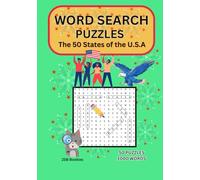 Word search for all ages, from young students to seniors. Large Print for easy reading.: 1000 Words 50 States of USA Puzzles for relaxing and ... your mind active with hours of fun challenges
