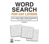 Word Search for Cat Lovers, Volume 1