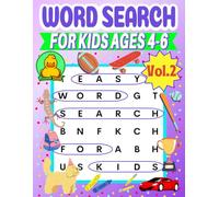 Word Search for Kids Ages 4-6 Vol 2 by Round Duck: 101 Easy Fun Learning Puzzles for Boys and Girls Preschool, Kindergarten 1st Grade, Learn the ... Spelling, Vocabulary and Reading Skills