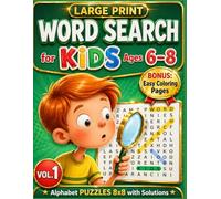 Word Search for Kids Ages 6-8 - Easy Puzzles + Fun Coloring Pages | Large Print Word Find Book for Kids | Brain Games & Screen-Free Activities: Simple ... | Includes Coloring Break Pages, Fun & Relax