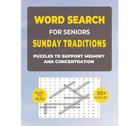 Word Search for Seniors - Sunday Traditions: Easy Large Print Puzzles (8.5x11): Relaxing Word Search Puzzles for Seniors | Gentle Brain Games for ... ... - Simple Pleasures 8.5x11, Large Print)