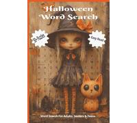 Word search Halloween: Word Search with Easy to Read Print about Halloween, Spooky Season, and More | 6x9 inches, 110 pages | 50+ Puzzles, gift for Vacations, Holidays and Free Time