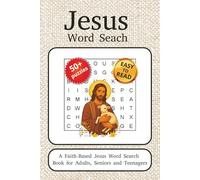 Word Search jesus: Word search with easy-to-read letters about Jesus, the Messiah, the Savior and more | 6 x 9 inches, 110 pages | Over 50 puzzles … ... their faith and drawing closer to Jesus.