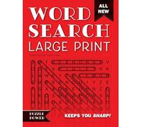 Word Search Large Print (Red): Word Play Twists and Challenges (Puzzle Power)