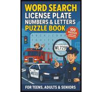 Word Search License Plate Numbers & Letters Puzzle Book For Teens, Adults & Seniors: Easy To Read Brain Games Fun Number and Letter Hunting Adventure ... & More| Gift For Birthdays & Christmas