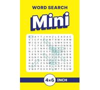 Word Search Mini 4x6 Inch: Pocket, Purse and Travel Size - A Small Book of Compact, Themed Puzzles for Adults