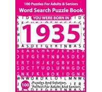 Word Search Puzzle Book: Born In 1935: Large Print Word Search Puzzle Book | Easy Brain Games for Adults & Seniors, Big Font Puzzles for Relaxation, ... Boost - Perfect Gift Idea with Solutions