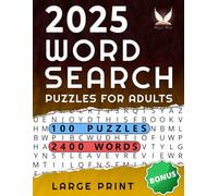 Word Search Puzzle Book for Adults: 100 Large Print Themed Puzzles with 2400 Words