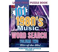 Word Search Puzzle Book For Adults: 80s Music Volume Two: Large Print Word Search Book For Adults featuring the music of the 1980s