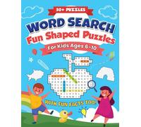 Word Search Puzzle Book for Kids Ages 6-10 with Fun Shapes: 50+ Fun-Shaped Word Search Puzzles with Coloring Pages | Large Print 8.5 x 11 Activity Book for Kids | Entertaining and Educational