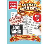 Word Search Puzzle Book- New for 2026! 4000 Words-NO SQUINTING REQUIRED! VOL 5!: Search Puzzle for adults/teens/seniors. Great for vacation, holidays at home, or other free time!