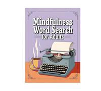 Word Search Puzzle Book with Recycled Paper Offering Green Screen-Free Fun Activities Word Search Activity Notebook