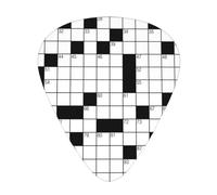 Word Search Puzzle Crossword Guitar Pick 12 Packs For Acoustic Electric Guitars Bass Or Ukulele With Three Different Thickness
