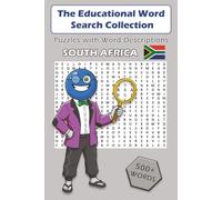 Word Search Puzzle Game Book: South Africa: 500+ Words with Easy to Read Educational Descriptions, South Africa Version, RSA, Gift for Vacation, ... and Full Answer Key: 500+ Word Descriptions