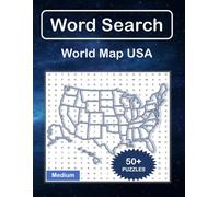 Word Search Puzzle : World Map USA (24 x 24 Medium) with more than 50 Fun Puzzles, 600 Words & Solutions: (Brain Games, For Sparking Memory, Focus, ... With Find Game) (Word Search : World Map)