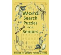 Word Search Puzzles for Seniors: Word Searches with Easy to Read Print about Seniors, Loved Ones, Partners with Dementia and more | 6x9 inches, 150 ... Gift for Vacations, Holidays, and Relaxation.