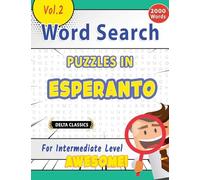 Word Search Puzzles in Esperanto for Intermediate Level - Awesome! Vol.2 - Delta Classics