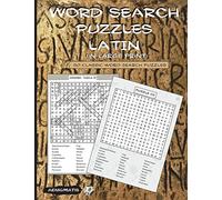 Word Search Puzzles - Latin (in large print)