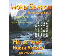 Word Search: Really Large Print: Mountains: North America: Over 2400 Words to Find (Americana)