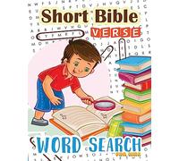 Word Search : Short Bible Verse for Kids: 48 Memory Short Bible Verse for Kids Ages 6-8: Volume 7 (Bible Study Game for Kids)